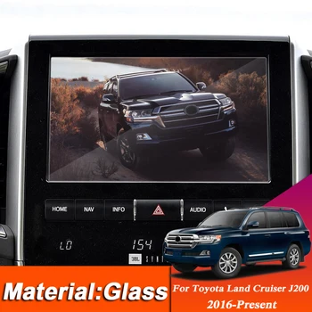 

Car Styling Dashboard GPS Navigation Screen Glass Protective Film Sticker For Toyota Land Cruiser J200 Control of LCD Screen