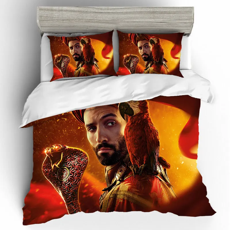 DQ0145 3D комплект постельного белья s домашний текстиль одиночный queen King size Aladding Волшебная Лампа Комплект постельного белья пододеяльник простыни наволочки постельное белье - Цвет: DQ0145