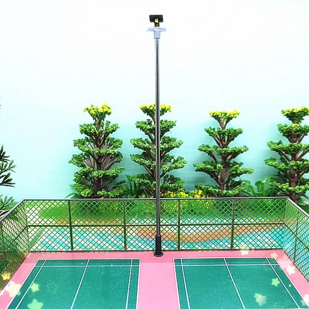 5 Pieces Model Railroad Train Lamp Posts Leds - Mini Landscape Court Street Lights HO Scale 1:87