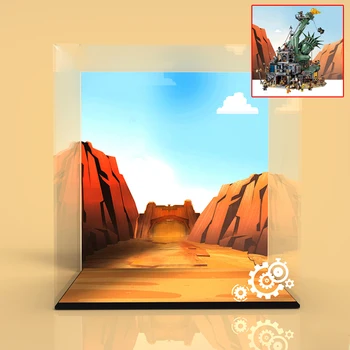 

Model Building Block Acrylic Dustproof Display Box Show Case Gift for 70840 (Display Box Included Only, No Kit) - 2 Lights