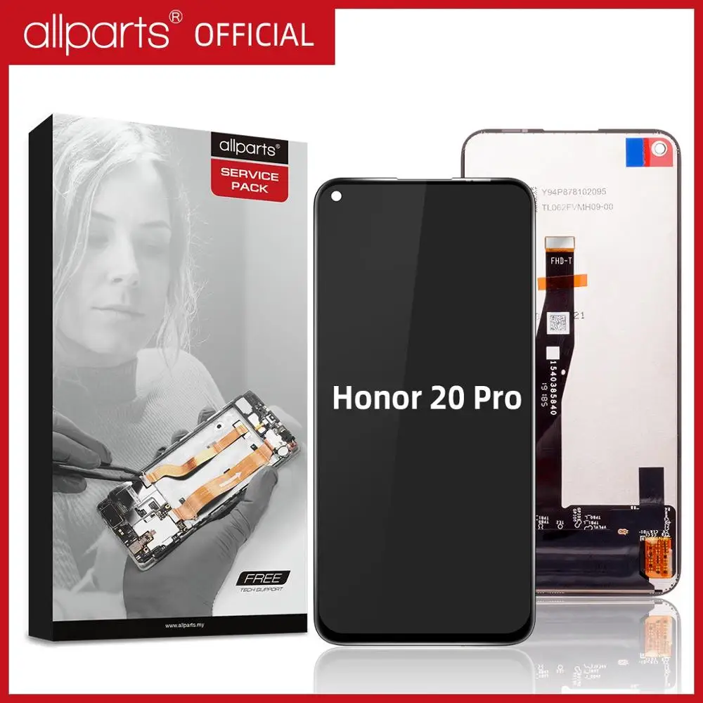 Оригинальный ЖК дисплей для huawei Honor 20 Pro кодирующий преобразователь сенсорного