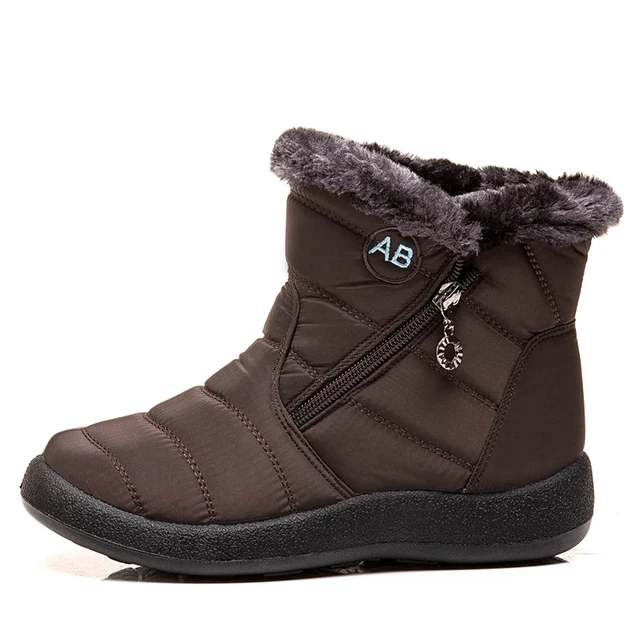 Botas de nieve impermeables para mujer, botines cálidos de felpa, 35-44  talla gr | eBay