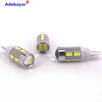 

100 pcs T10 194 168 W5W 10 SMD 5630 SMD 5730 LED Light Bulbs Car Corner Light Lamp width Clearance Light wholesale Adebayor
