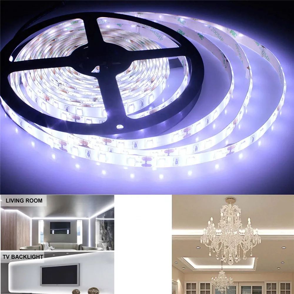 

LED Flexible Strip Light Warm white Waterproof 12V LED Tape Lights 5M 300 Units SMD 5630 LED Lighting for Home Garden Hallway