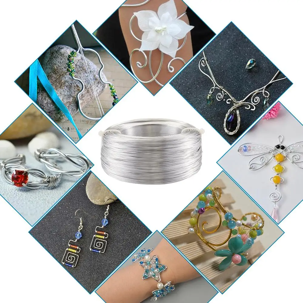 500 г 0 6/1 2/1 5/2 0/3 мм алюминиевая проволока компоненты ювелирных изделий DIY
