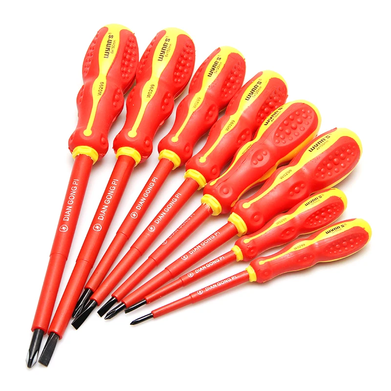 

1 Piece 3*75-6*150mm Insulated Screwdriver CR-V Phillips Slotted Screwdrivers Magnetic Screw Bolt Driver Screw-driving Tools