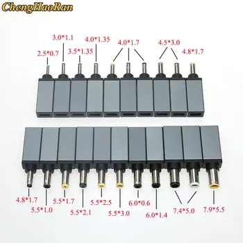

1PCS Laptop Power Adapter Plug Converter USB Type C Female to 5.5*2.1 3.5*1.35 4.0*1.7 mm For HP Male Laptop DC Jack Connector