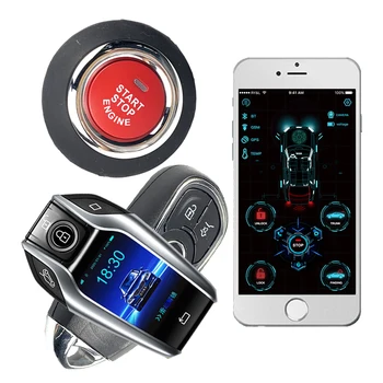 

Cardot LCD Touch Screen Best Immobilizer Gps Gsm Smart Pke Remote Starter Start Stop Engine keyless Entry Car+Alarms