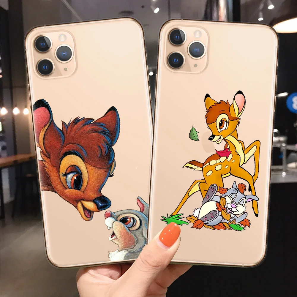 Прекрасный Бэмби и Thumper узор мягкий чехол для телефона из силикона/ТПУ iPhone 6 6s 7 8 plus