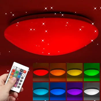 

LED Ceiling Light Modern Lamp RGB Colorful Remote Control Dimming APP Control For Home Living Room/Bedroom Home Lighting