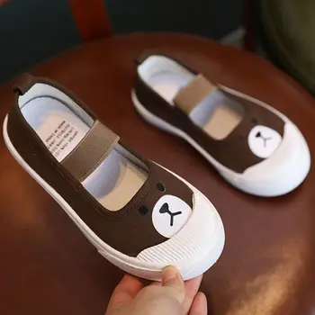 

Baby Boys Girls Shoes Canvas Toddler Sneakers Anti-Slip Infant First Walkers 2-7T