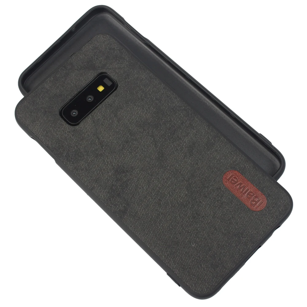 Купить Phone Case For Samsung Calaxy S10 Lite Leather Cover Back Denim Silicone Soft TPU Luxury Coque S10E Protective  | Отзывы и видеообзор (4000032928685)