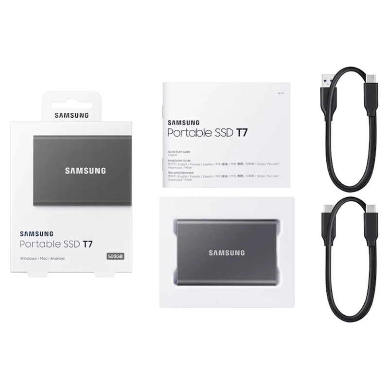 Портативный SSD накопитель samsung T5 500 Гб ТБ USB 3 1|Внешние SSD| |