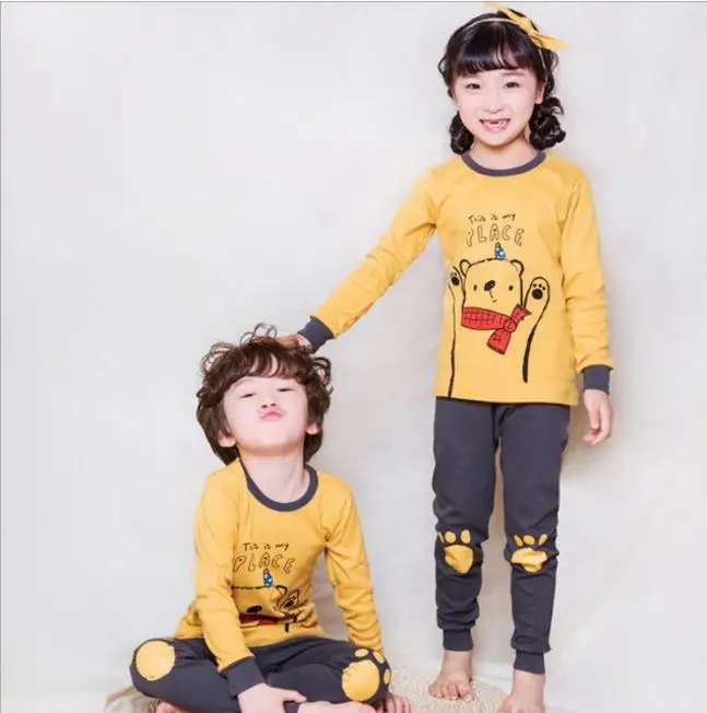 style 1 Детская одежда для сна; детская одежда для сна для мальчиков; зимние хлопковые комплекты для маленьких девочек; Детская домашняя одежда; пижамы для мальчиков; От 2 до 13 лет одежда для подростков - Цвет: style 1