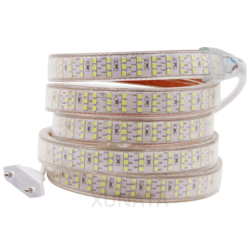 Description Picture 3 of item220V LED Strip Light 2835 276LEDs/M Switch Dimmerable Led Strip Ribbon Diode Waterproof fita de Led Stripe Under Cabinet Light