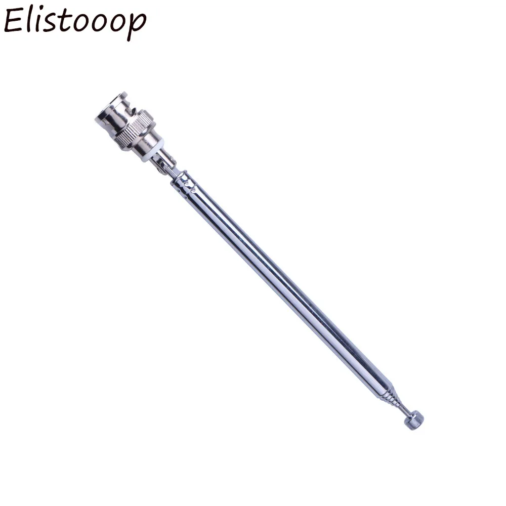 Telescopic Antenna Extendable TV Antenna Digital TV with BNC Connector FM Radio Scanner VHF UHF TV FM Antennas 45cm