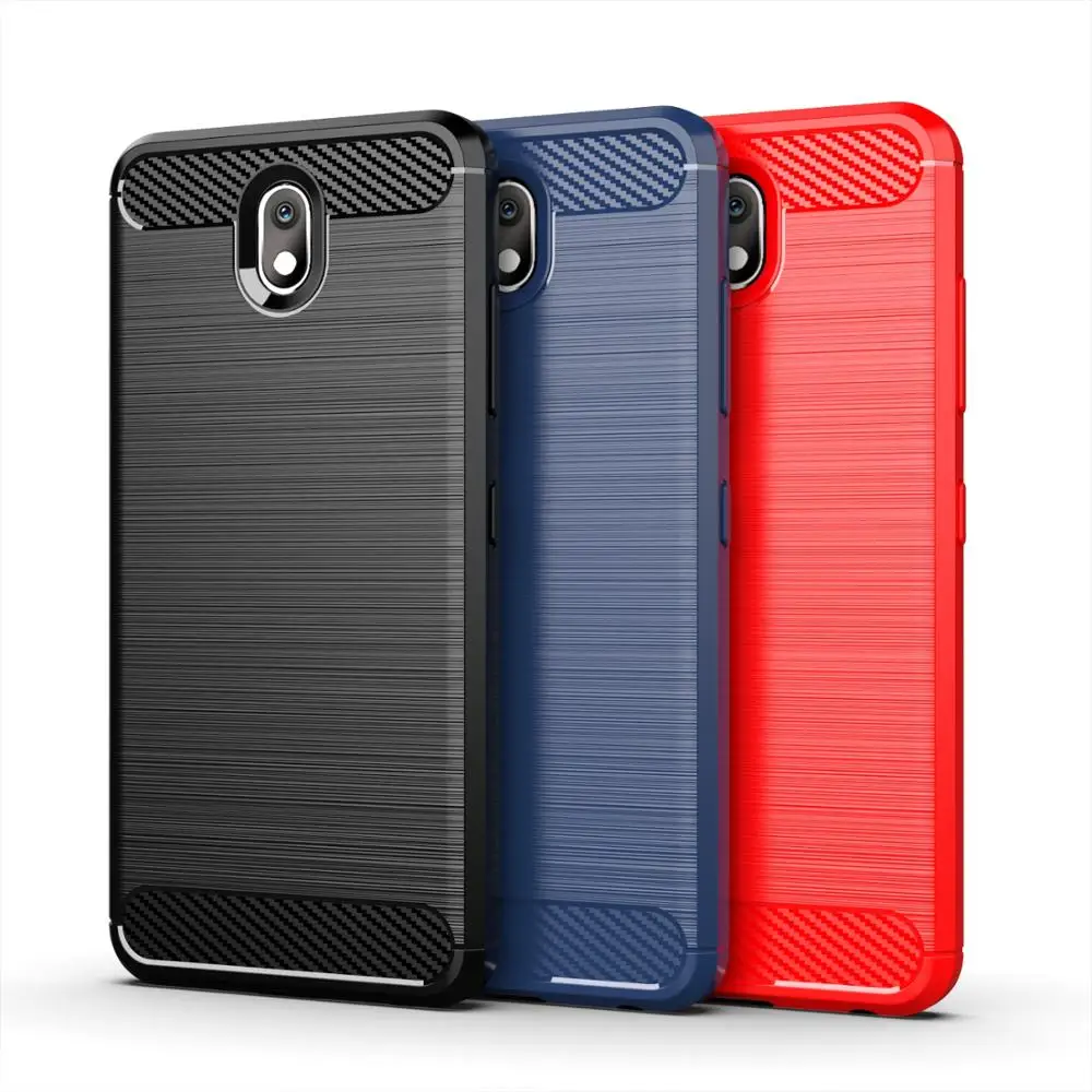 Мягкий матовый мобильный телефон чехол из углеродного волокна для LG Q7 plus Alpha Q8 2018 Q
