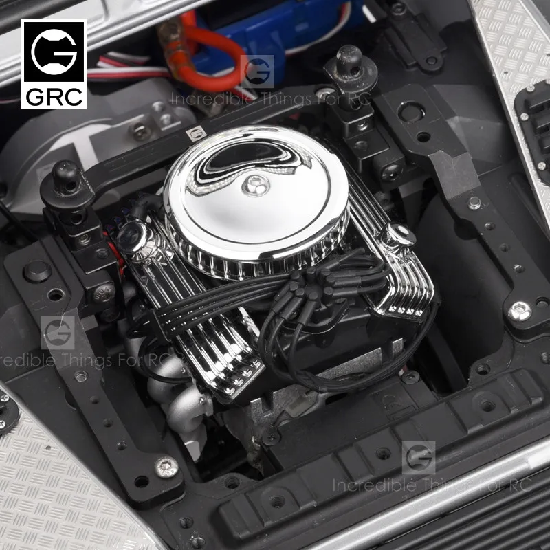 GRC имитирует F82 V8 двигатель Охлаждающие вентиляторы радиатор для 1/10 Rc Гусеничный Traxxas Trx4 осевой Scx10 90046 Redcat Gen8