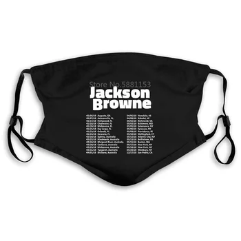 

New 8762-Jackson Browne Tour with Tour Date Black Men'S Round Neck Mouth Mask Women's kid PM2.5