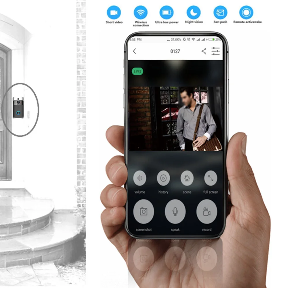 

Home Equipment Door Bells Camera WiFi Smart Video Intercom Alarm Wireless Phone