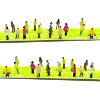 

1/200 Scale ABS model passengers Miniature Model Painted Figure 9mm Height Model People