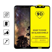 9D Penuh Cover Tempered Glass untuk Nokia 9 8 7 6 5 4 3 8.1 Plus Pelindung Layar untuk nokia 2 2018X3X5X6X7X8 3.2 4.2X71(China)