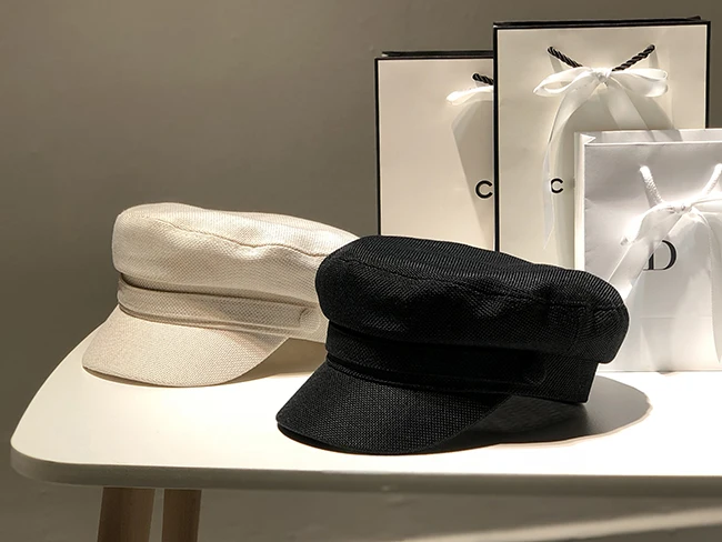 Женские винтажные береты, шляпы, осенне-зимние модные повседневные хлопковые и конопляные плоские шляпа с плоским верхом восьмиугольная