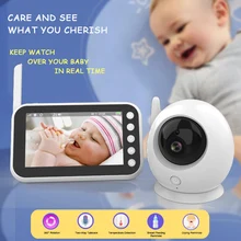 Babyphone, Vidéo sans Fil avec Caméra Électronique Couleur pour Bébé, Moniteur d'Alimentation de Sécurité Intérieure pour Nounou