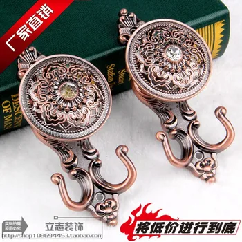 

Curtain hook wall hook Diamond Xiangyun zinc alloy plating high-end accessories European curtain wall hook tie rope
