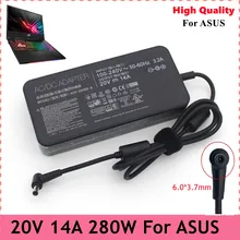 20V 14A 6.0x3.7mm ADP-280BB B AC 280W Charger Laptop Adapter For ASUS PG35V G703GI GX701 ROG G703GX G703GS GX703HS Power Supply