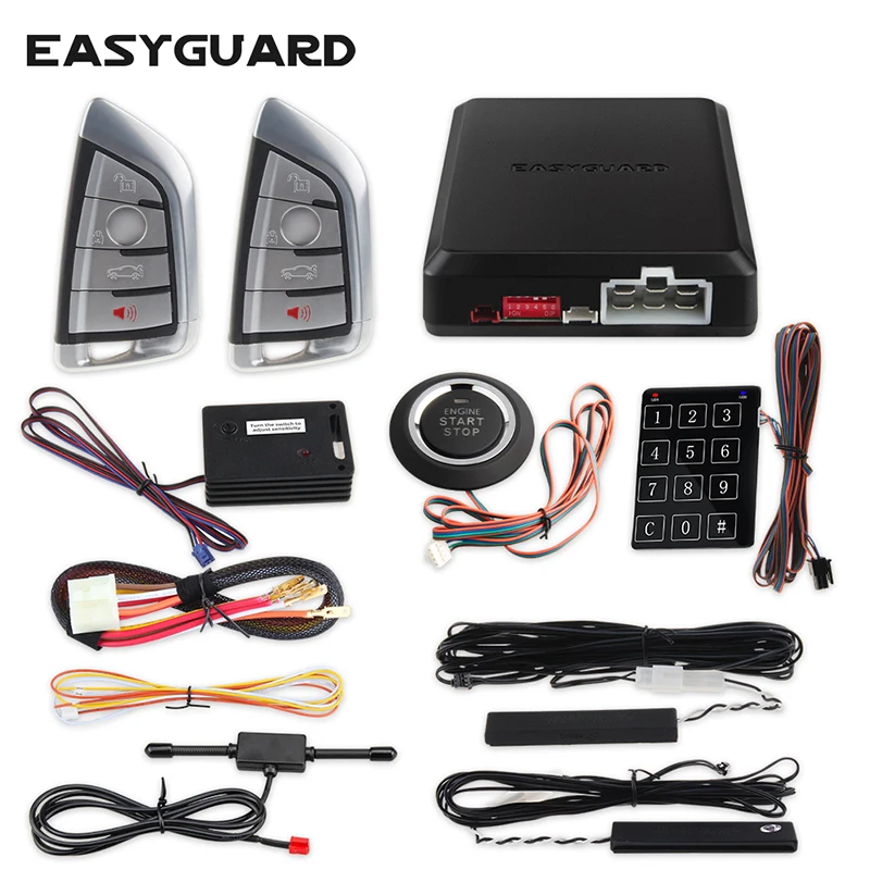 Easyguard компания Smart key keyless go car аварийная система удаленного запуска двигателя