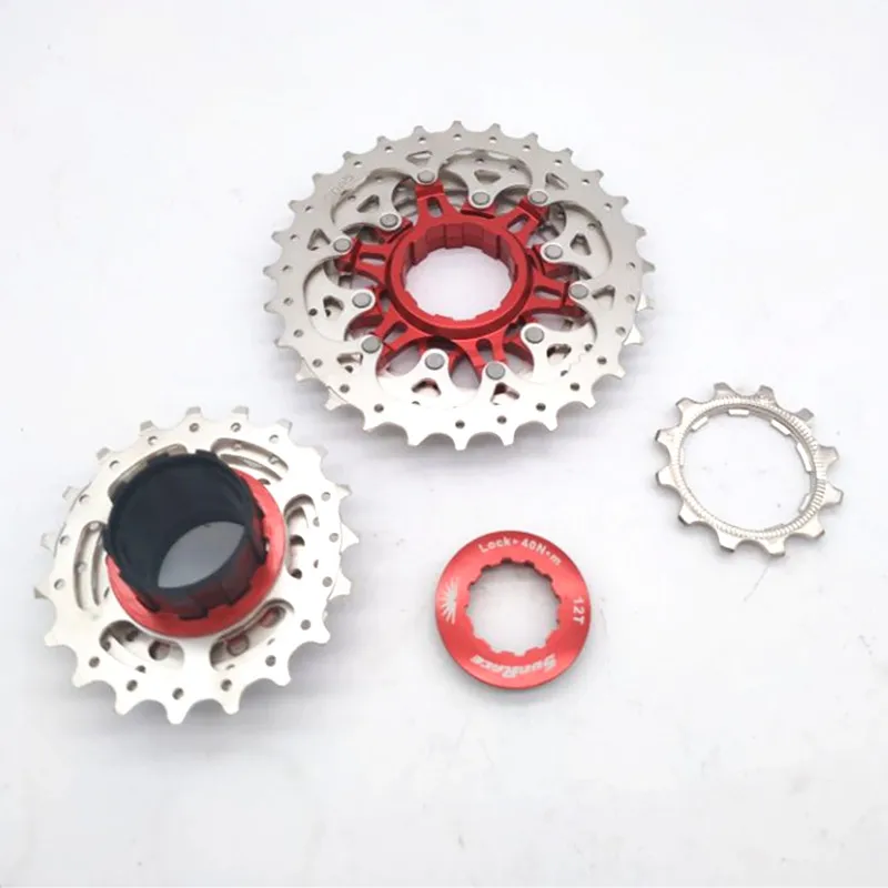 Sunracing CSRX0 Freewheel 10 speed 12-28T дорожная велосипедная кассета Freewheel Черный Серебряный велосипед запчасти