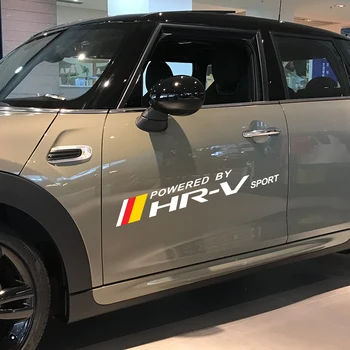 

2PCS Car Styling Waterproof Door Reflective Decals Vinyl Side Stickers Car Decals For Honda HRV HR-V Auto Decor Car Accessories