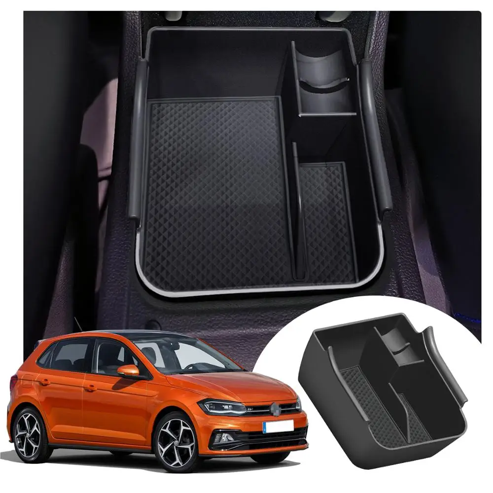 RUIYA ящик для хранения в подлокотнике автомобиля Polo MK6 2018 2019 2020 центральный блок
