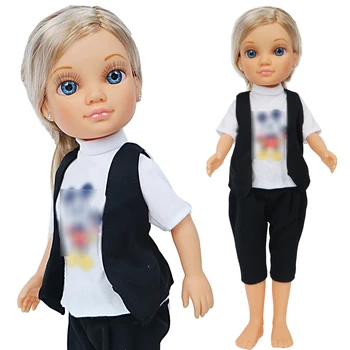 

Limited Collection Doll Outfit for Nancy Doll Daily Wear Cartoon Black Jack T-shirt Blouses Doll Clothes Accessories Toy