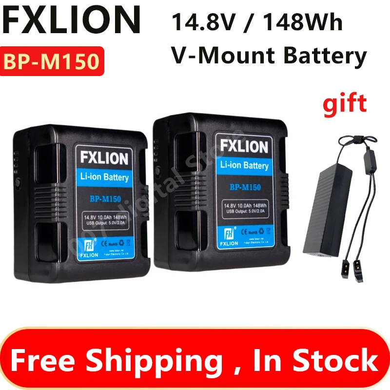 

Аккумулятор с V-образным креплением FXLION BP-M98 14,8 в/Вт/ч для камер, больших светодиодных ламп, мониторов, MacBook и смартфонов