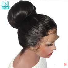 180 плотность 360 кружева спереди al парик предварительно сорванные Remy бразильские Прямые кружевные передние человеческие волосы парики для черных женщин