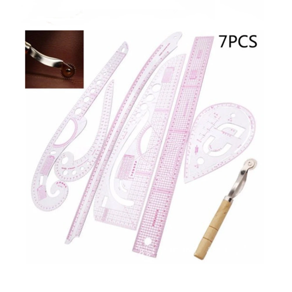 7 Pcs French Curve Metric Ruler Sewing Ruler Tailor Set DIY Clothing FAST SHIPPI