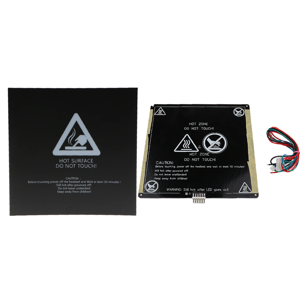12V MK3 220mm Aluminum Heat Bed +Heatbed Sticker Sheet For Reprap 3D Printer