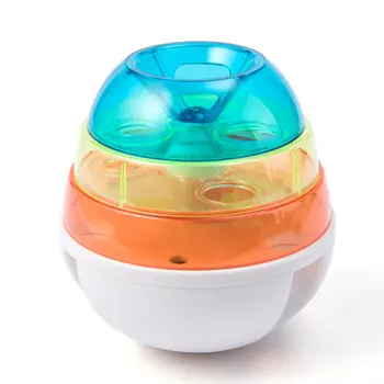 

Pet Tumbler Leaking Toy Cat and Dog Puzzle Automatic Leaking Device Pet Leaking Food Ball Rainbow Slow Food