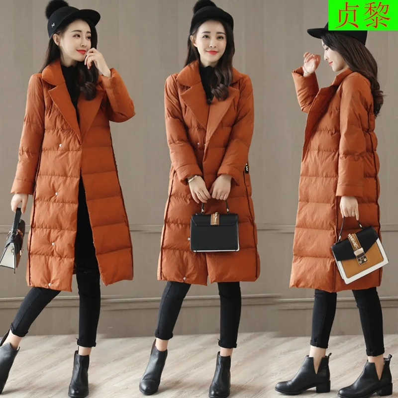 

Mid-length Cotton Overcoat 2018 Winter New Style Red Bride Marriage Back Door-WOMEN'S Dress Slim Fit Slimming Cotton Coat