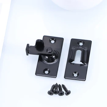 

2Pcs 90 Degree Solid Door Latch Bolt 304 Stainless Steel Lock Sliding Door Right Angle Buckle