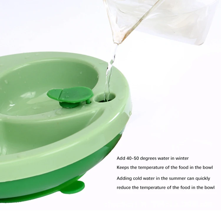 Imebaby Children Tableware Environmental Protection PP Silicone Chassis Insulation Suction Cup Bowl Baby Meal Training Bowl