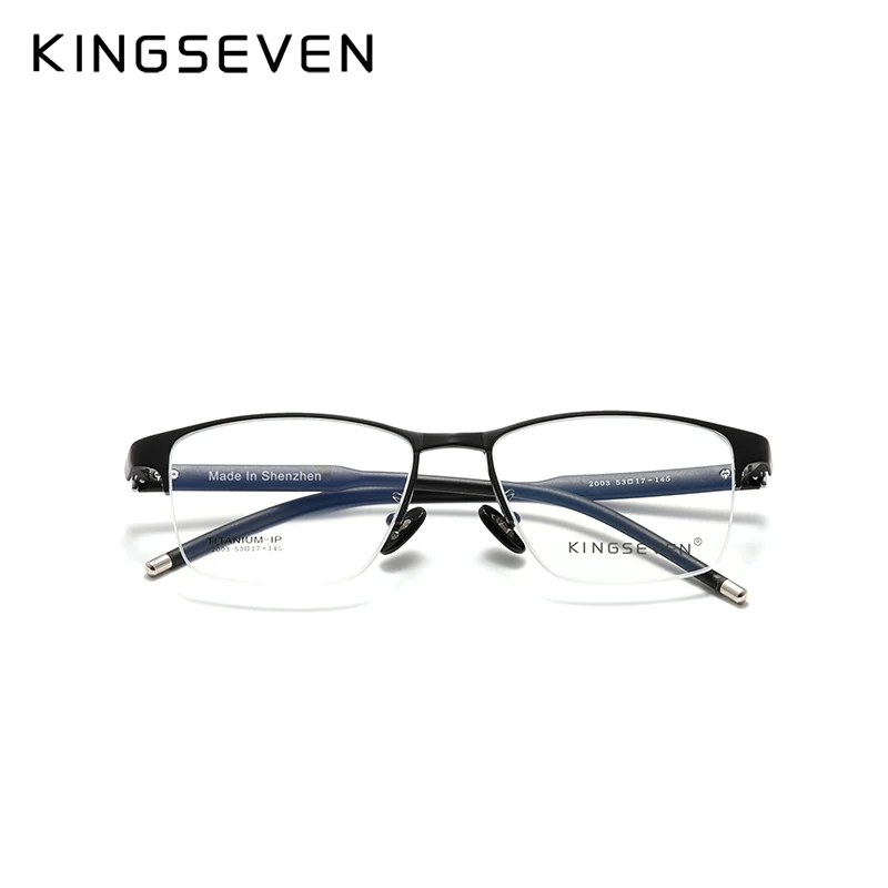 

KINGSEVEN Pure Titanium Glasses Frame Men 2020 Prescription Eye Glasses for Men Square Eyeglasses Myopia Optical Frames Eyewear