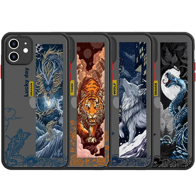 Чехол для Телефона iPhone 6s 7 8 Plus SE 2020 X XR XS Max 11 12 Pro max Жесткий мини-чехол в китайском