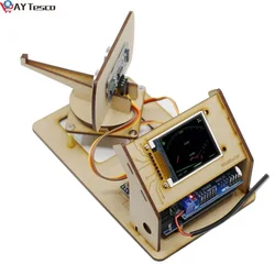 AY Tesco Mini Radar ultrasónico, dispositivo generador de Radar de código abierto, proyecto Arduino, pantalla Tft Lcd, Robot de detección