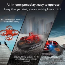 3 в 1 Радиоуправляемый Дрон лодка автомобиль вода наземный воздушный режим Три режима Безголовый режим удержание высоты с 2,4 ГГц дистанционное управление