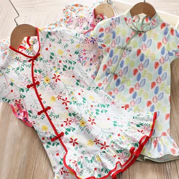 

Summer 2020 Baby Girls Dress Print Short Sleeve