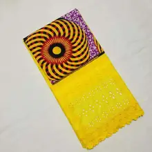Анкара африканская ткань с принтом Новая модная женская хлопковая сухая кружевная нигерийская кружевная ткань для женщин 2,5+ 3 ярдов/партия