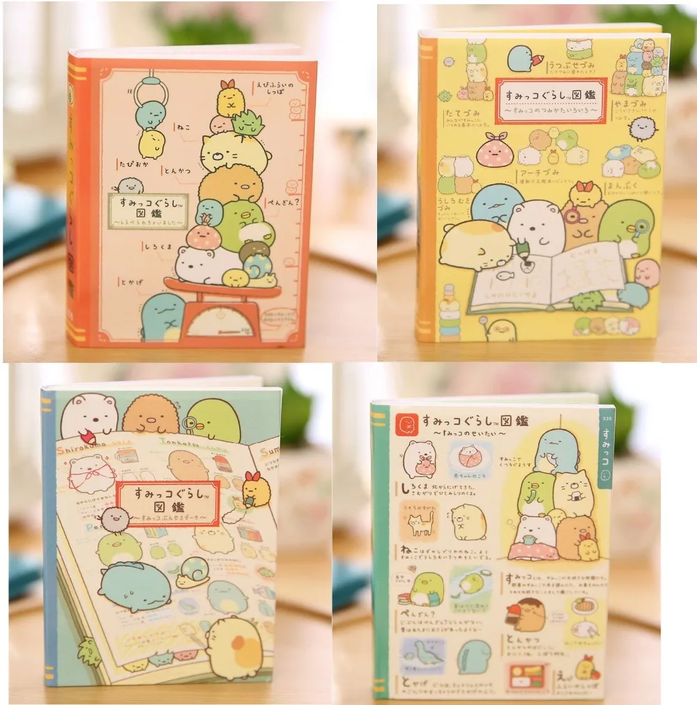 

Cute Sumikko Gurashi 4 Folding Memo Pad N Times Sticky Notes Memo Notepad Bookmark Gift Stationery